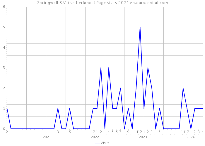 Springwell B.V. (Netherlands) Page visits 2024 