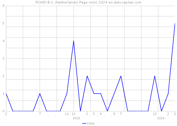 ROAR! B.V. (Netherlands) Page visits 2024 