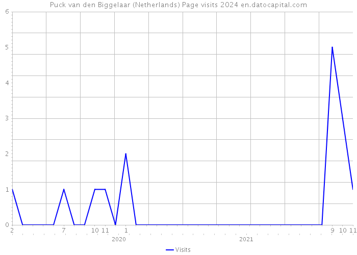 Puck van den Biggelaar (Netherlands) Page visits 2024 