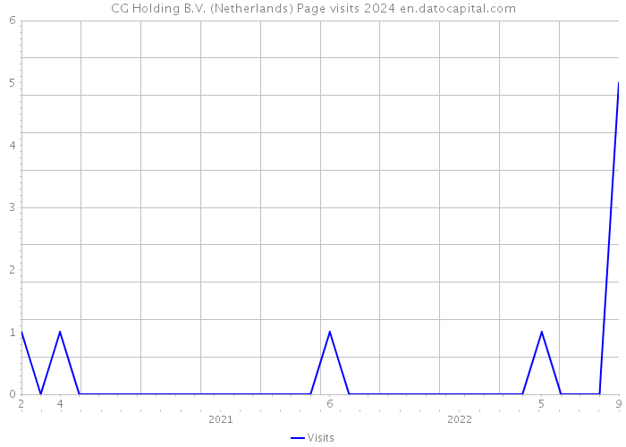 CG Holding B.V. (Netherlands) Page visits 2024 