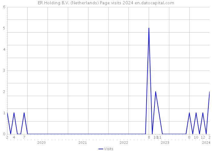ER Holding B.V. (Netherlands) Page visits 2024 