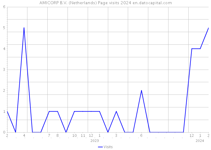 AMICORP B.V. (Netherlands) Page visits 2024 