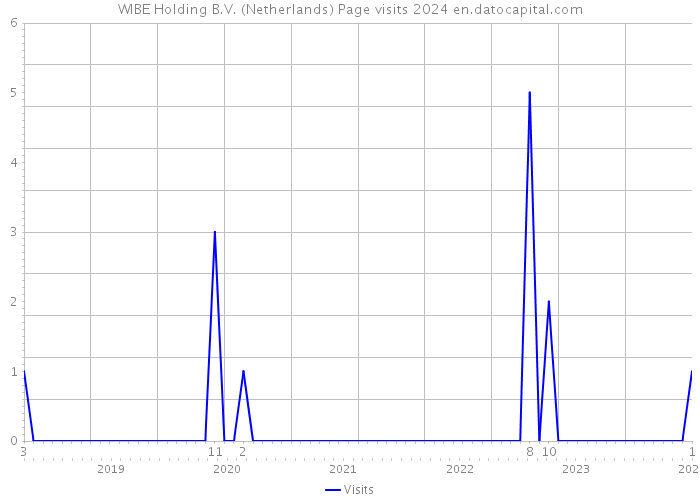 WIBE Holding B.V. (Netherlands) Page visits 2024 