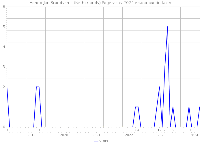Hanno Jan Brandsema (Netherlands) Page visits 2024 