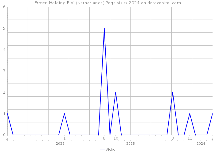 Ermen Holding B.V. (Netherlands) Page visits 2024 