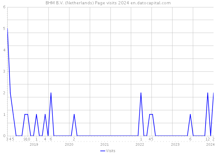 BHM B.V. (Netherlands) Page visits 2024 