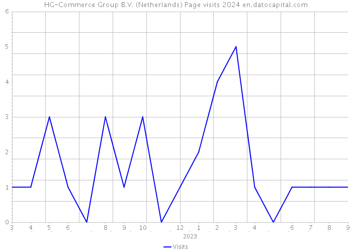 HG-Commerce Group B.V. (Netherlands) Page visits 2024 