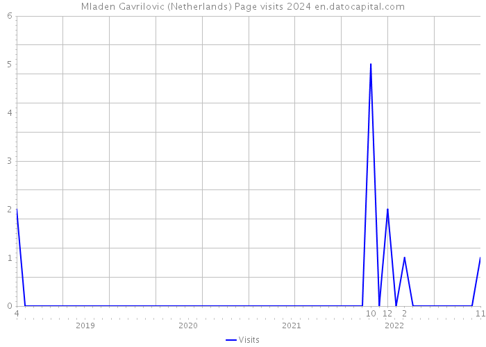 Mladen Gavrilovic (Netherlands) Page visits 2024 