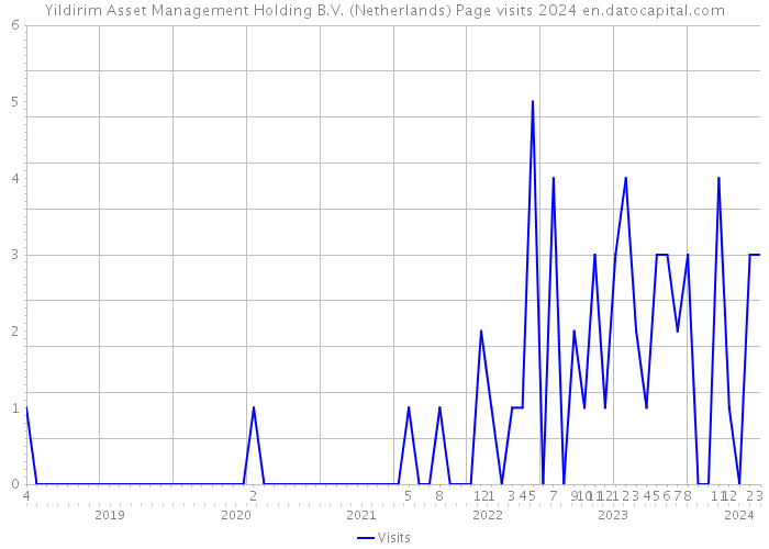 Yildirim Asset Management Holding B.V. (Netherlands) Page visits 2024 