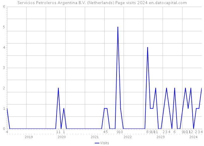 Servicios Petroleros Argentina B.V. (Netherlands) Page visits 2024 