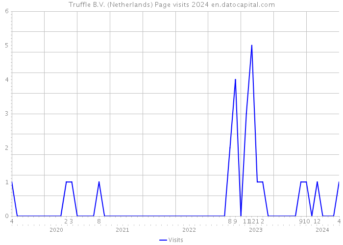 Truffle B.V. (Netherlands) Page visits 2024 