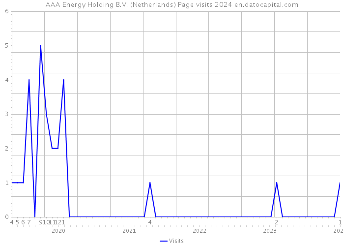 AAA Energy Holding B.V. (Netherlands) Page visits 2024 