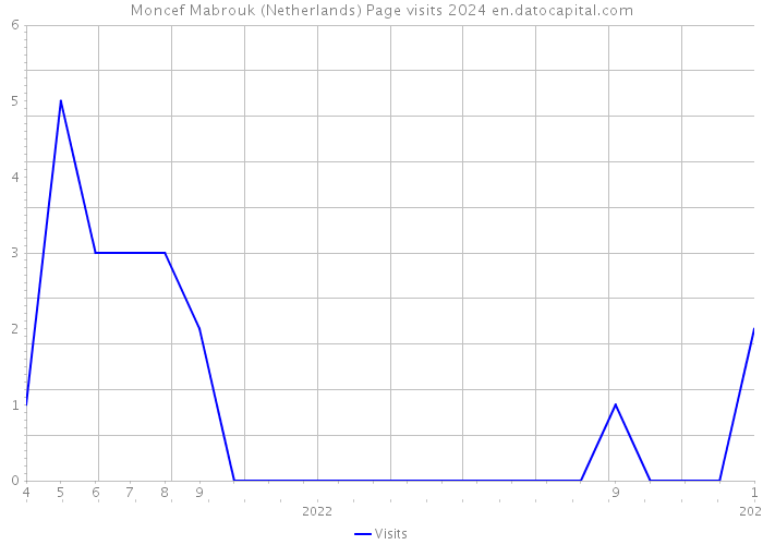 Moncef Mabrouk (Netherlands) Page visits 2024 