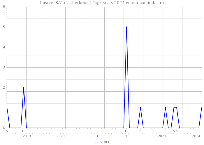 Kasteel B.V. (Netherlands) Page visits 2024 