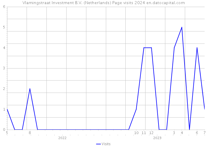 Vlamingstraat Investment B.V. (Netherlands) Page visits 2024 