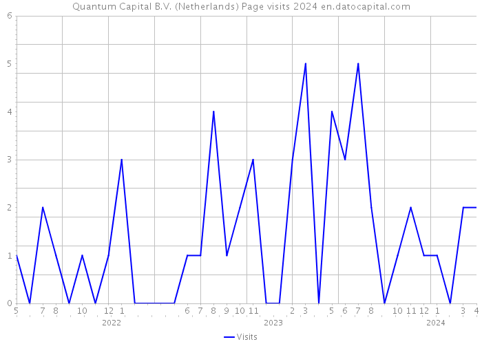 Quantum Capital B.V. (Netherlands) Page visits 2024 