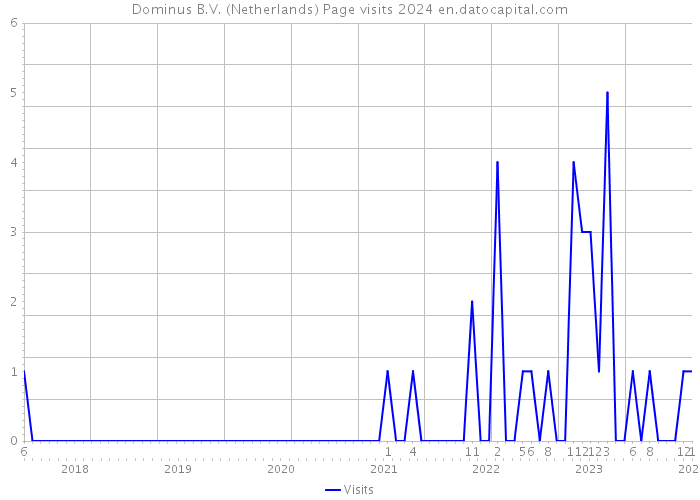 Dominus B.V. (Netherlands) Page visits 2024 