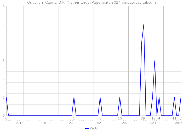 Quadrum Capital B.V. (Netherlands) Page visits 2024 