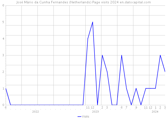 José Mário da Cunha Fernandes (Netherlands) Page visits 2024 