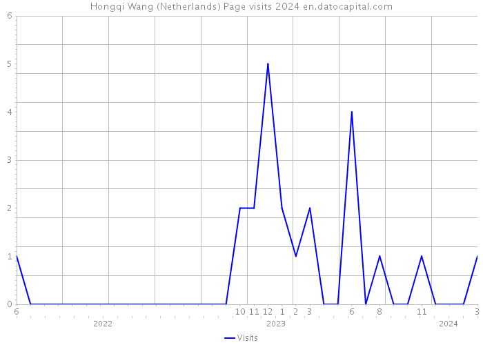 Hongqi Wang (Netherlands) Page visits 2024 