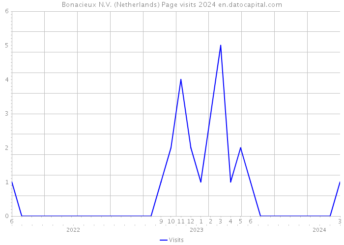 Bonacieux N.V. (Netherlands) Page visits 2024 