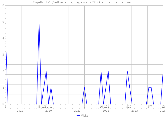Capilla B.V. (Netherlands) Page visits 2024 