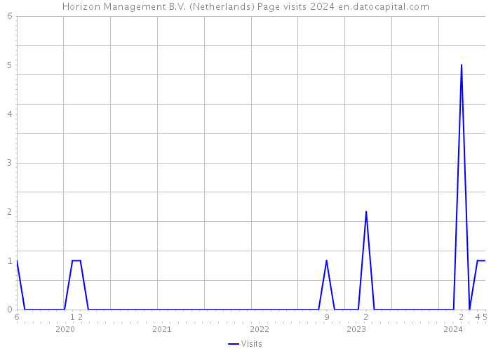 Horizon Management B.V. (Netherlands) Page visits 2024 