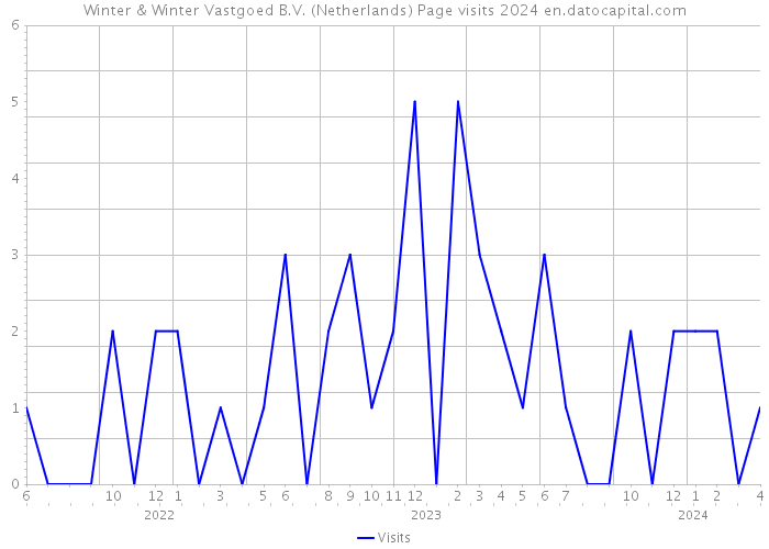 Winter & Winter Vastgoed B.V. (Netherlands) Page visits 2024 