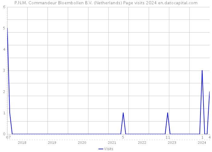 P.N.M. Commandeur Bloembollen B.V. (Netherlands) Page visits 2024 