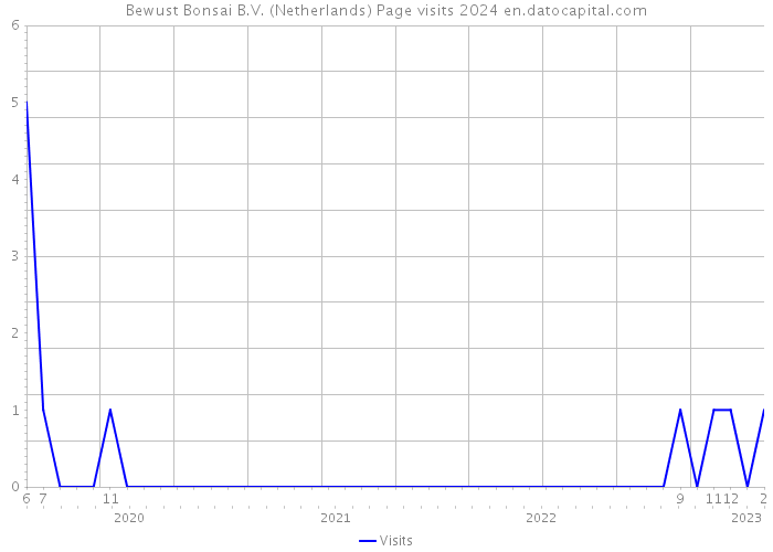 Bewust Bonsai B.V. (Netherlands) Page visits 2024 
