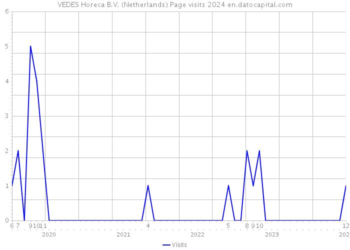 VEDES Horeca B.V. (Netherlands) Page visits 2024 