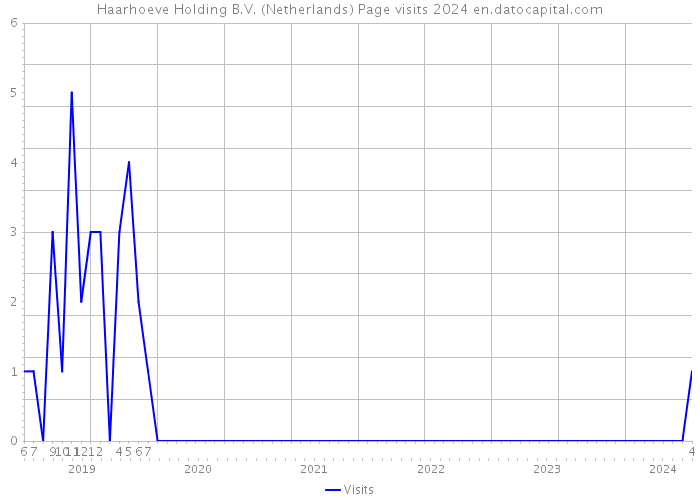 Haarhoeve Holding B.V. (Netherlands) Page visits 2024 