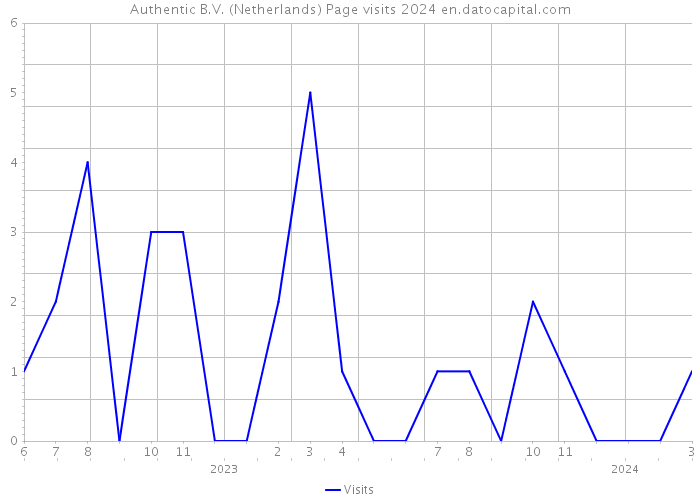 Authentic B.V. (Netherlands) Page visits 2024 