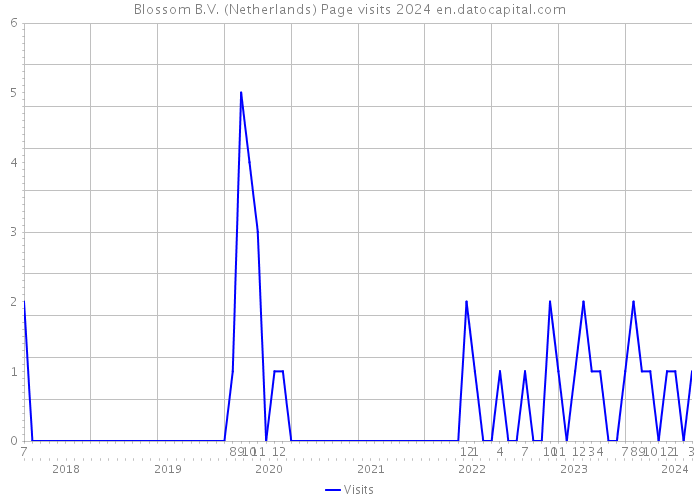 Blossom B.V. (Netherlands) Page visits 2024 