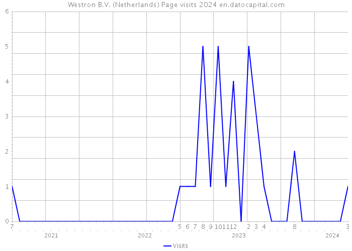 Westron B.V. (Netherlands) Page visits 2024 