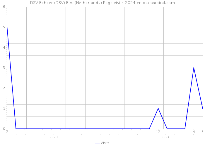 DSV Beheer (DSV) B.V. (Netherlands) Page visits 2024 