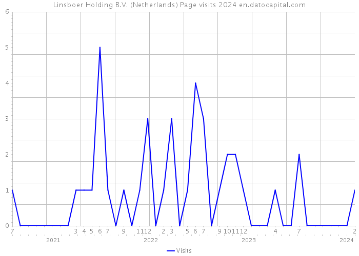 Linsboer Holding B.V. (Netherlands) Page visits 2024 