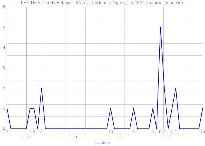 PHM Netherlands Holdco 1 B.V. (Netherlands) Page visits 2024 