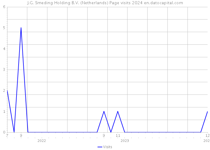 J.G. Smeding Holding B.V. (Netherlands) Page visits 2024 