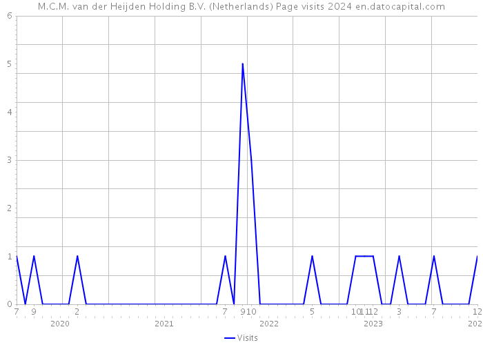 M.C.M. van der Heijden Holding B.V. (Netherlands) Page visits 2024 