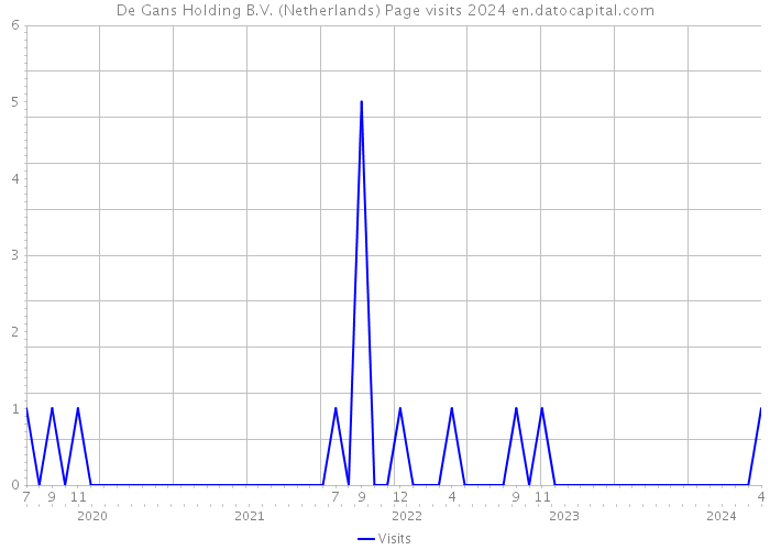 De Gans Holding B.V. (Netherlands) Page visits 2024 