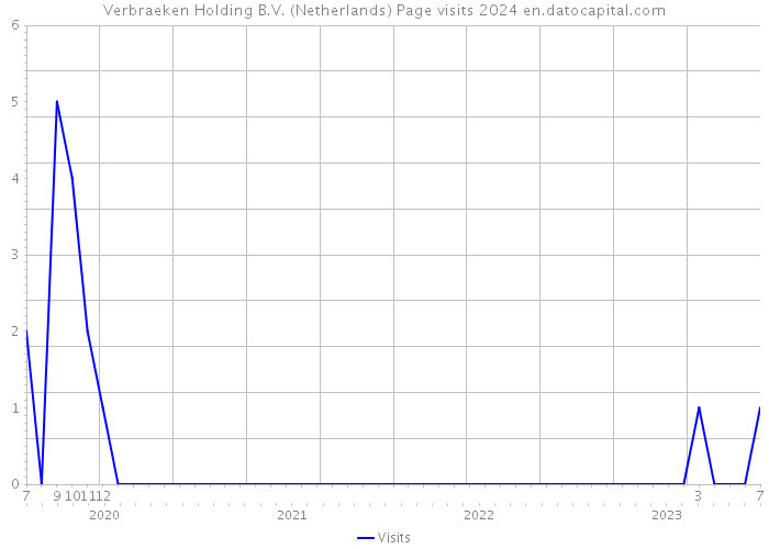 Verbraeken Holding B.V. (Netherlands) Page visits 2024 