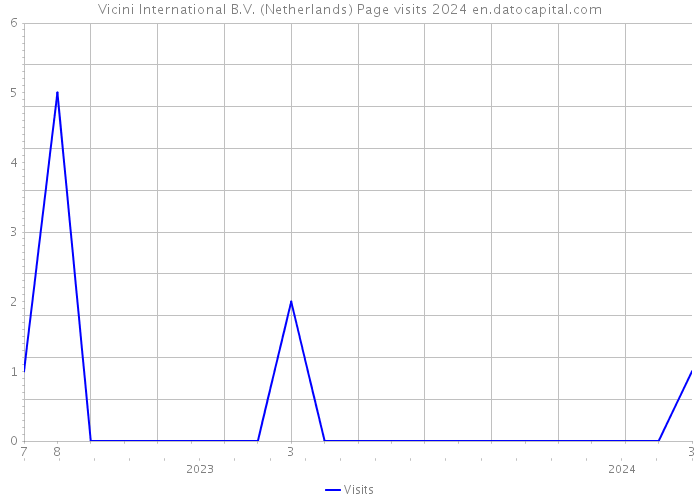 Vicini International B.V. (Netherlands) Page visits 2024 