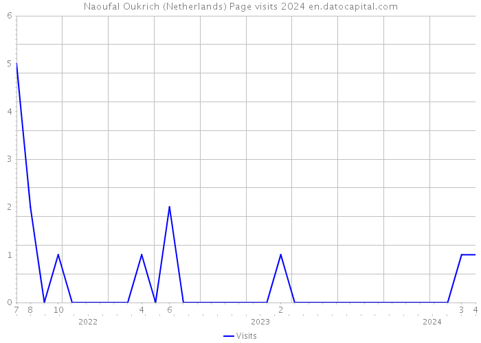 Naoufal Oukrich (Netherlands) Page visits 2024 