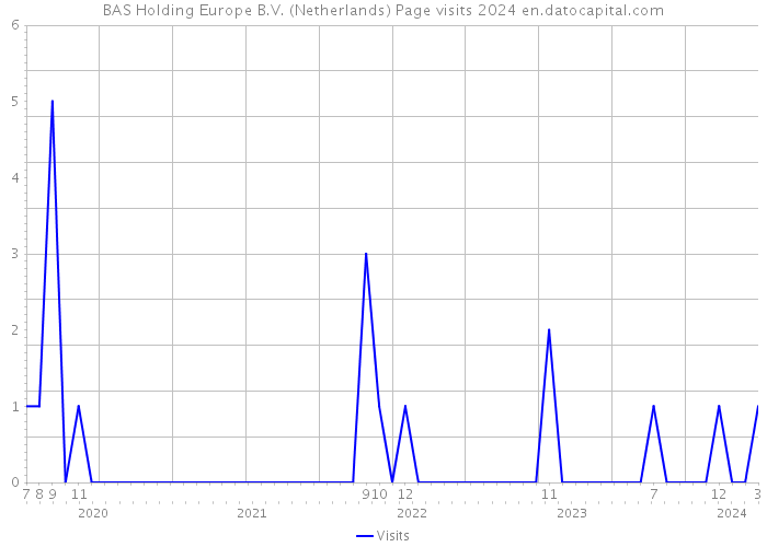 BAS Holding Europe B.V. (Netherlands) Page visits 2024 