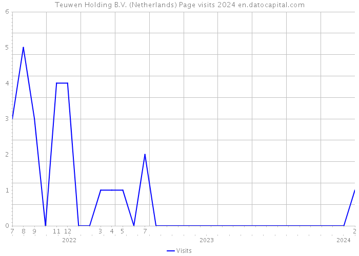 Teuwen Holding B.V. (Netherlands) Page visits 2024 