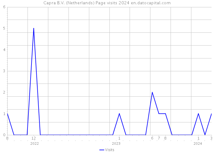 Capra B.V. (Netherlands) Page visits 2024 