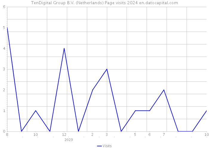 TenDigital Group B.V. (Netherlands) Page visits 2024 
