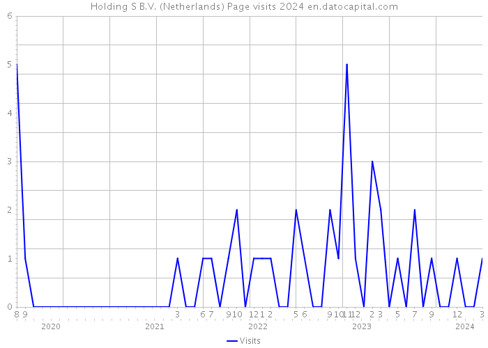 Holding S B.V. (Netherlands) Page visits 2024 