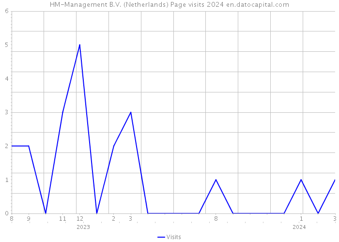 HM-Management B.V. (Netherlands) Page visits 2024 